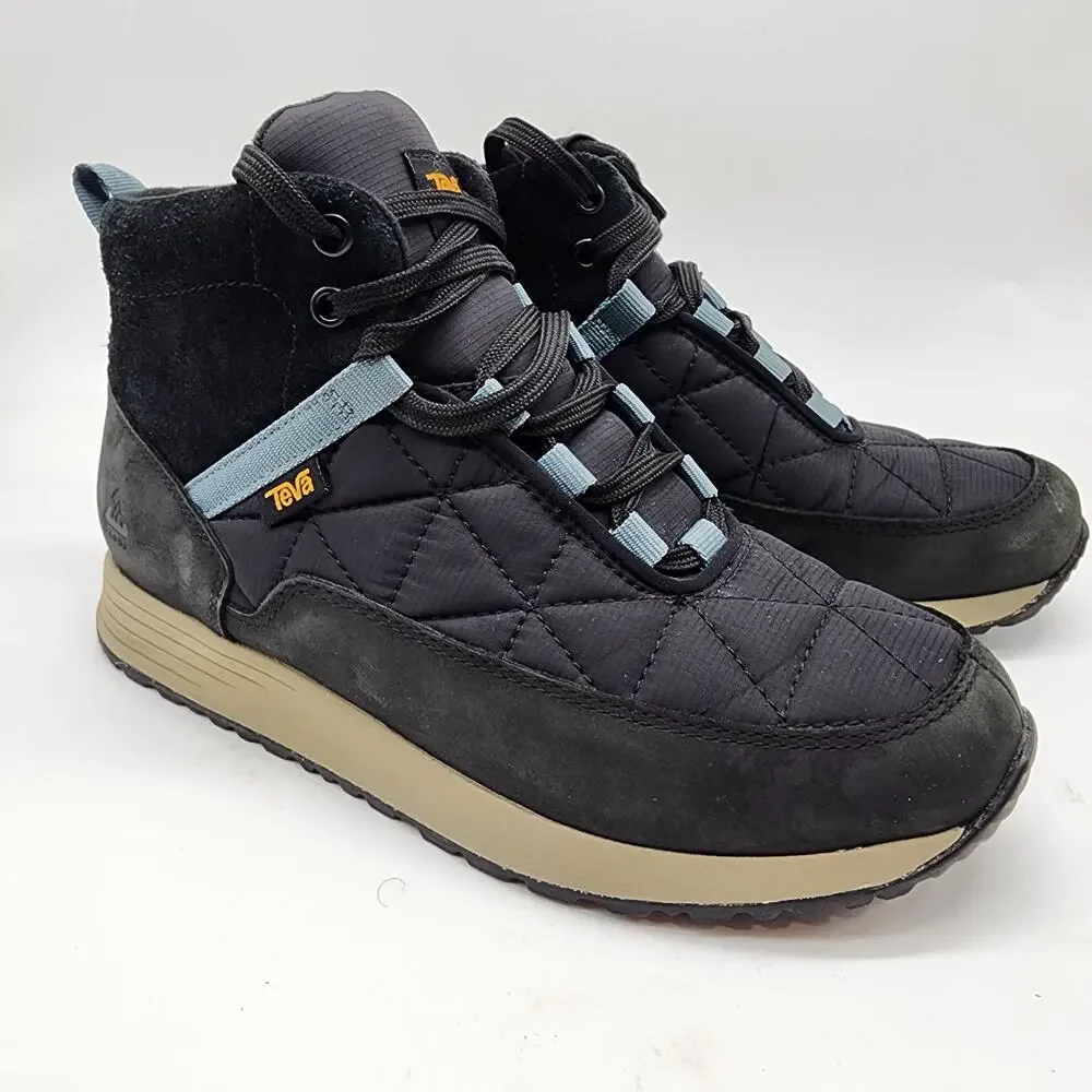 Teva Ember Commute Boots Women's 8 Waterproof Navy Lace-up Shoes‎